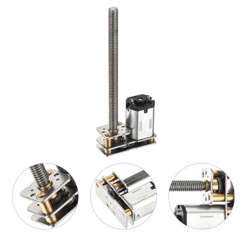 DMiotech 6V 1000RPM Rated Torque 0.4 Output Shaft Length 55mm Micro DC Speed Reduction Motor Mini Metal Gearbox Motor for RC Car Robot Model DIY RC Toys Engine - style: 1000RPM