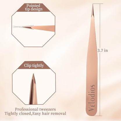 Pointed Tweezers for Women Facial Hair - style: Pointed Tweezers