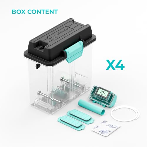 Polymaker Polydryer Filament Storage Box for 1kg PA Nylon PLA PETG, 4-Pack - color: Polydryer Box 4-pack (Only Storage Box)