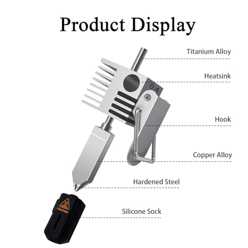 2PK 0.4mm SPARKX i7 Hotend Integrated Hardenend Steel Nozzle for Creality - style: 2PK