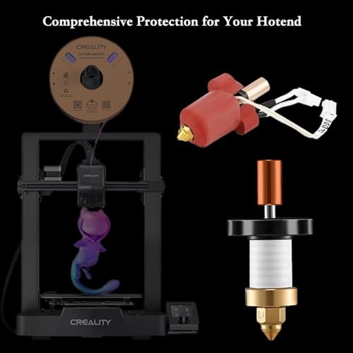 3D Printer Heat Block Silicone Sock 8 Pieces for Creality K1, K1 Max, K1C,Ender 3 V3 SE/KE/Plus Hotend, Heater Block Silicone Cover High Temperature Resistant up to 300°C - size: Creality K1C/K1/K1 Max