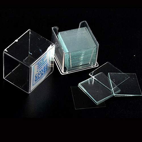 Twdrer 100 Pcs Blank Microscope Slides & Covers
