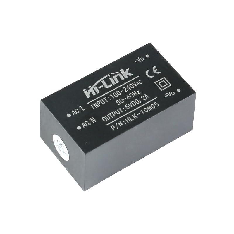 3PCS Mini Regulated Power Supply Intelligent Household Isolation Switch Power Module AC-DC 220V to 5V 2A 10W Converter HLK-10M05 - color: HLK-10M05