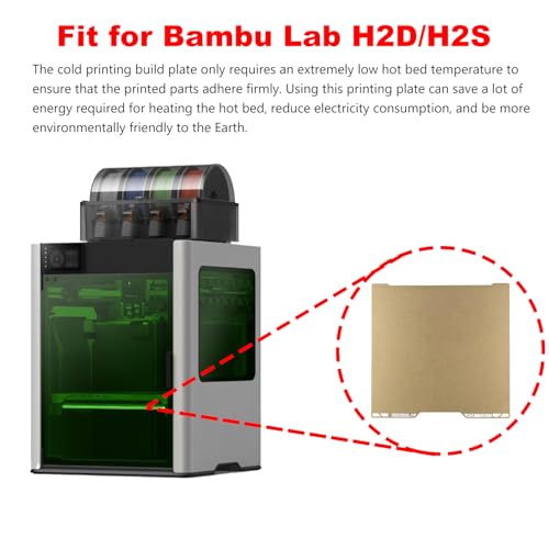 3D Printer H2D/H2S Cold Printing Build Plate No-Heating No Glue Mat - color: For H2D/H2S