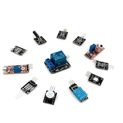 37 in 1 Sensor Module Kit for Arduino Starters - Sensor Kit DIY for Raspberry Pi Mega2560 UNO R3 Nano Including Tutorial in USB Flash Driver