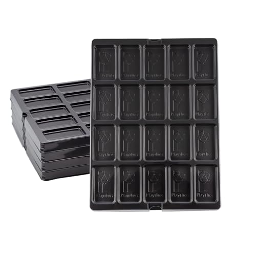 Flying Buffalo Game Piece Counter Trays (5-Pack); War Game and Board Game Storage Sorting Organizers, Playthos Collection
