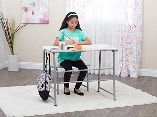 SD Studio Designs Project Center, 55128 Craft Table Play Desk with Bench, Grey, 37.75"W x 21.75"D x 28"H,Grey - color: Grey