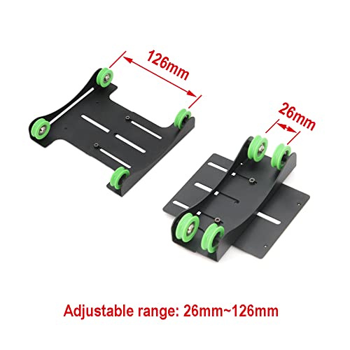 3D Printer Filament Holder Universal Adjustable Mount Rack - style: Pulleys Range 26-126mm