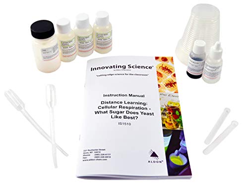 ALDON Innovating Science Cellular Respiration: Distance Learning Kit - Explore Aerobic Respiration & Fermentation & Discover Which Sugars Yeast Likes Best