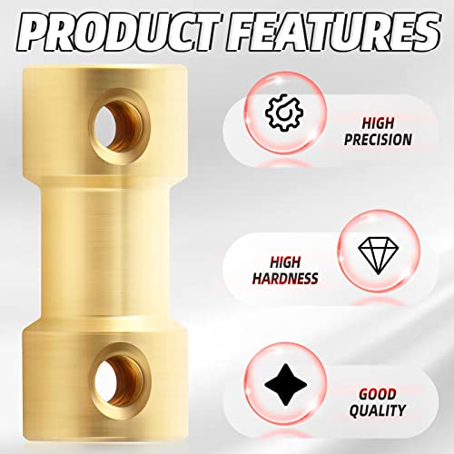 10pcs 3.17mm to 4mm Brass Shaft Coupling Joint Connector, Motor Shaft Extension Connector - size: 3.17mm to 4mm