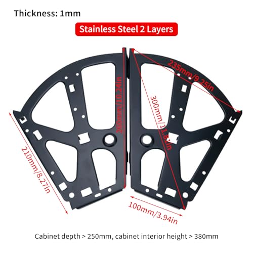 BORDSTRACT Shoe Cabinet Hinge, 2 Layers Shoe Cabinet Flip Frame - size: 2 Layer