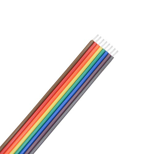 uxcell Breadboard Jumper Wires 8-Pin 30cm Female to Tined Tip Cable for Arduino