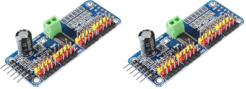 1pc PCA9685 16 CH 12Bit PWM Servo Motor Driver Board Controller IIC Interface for Arduino Raspberry Pi Zero/Zero W/Zero WH/2B/3B/3B+ and Robot (1pc) (Pack of 2) - size: 1PCS (Pack of 2)