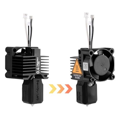 for Bamboo Lab X1, X1C Hotend,Complete Hardened Steel 0.4mm Nozzle - style: 0.4mm X1 series Hotend Hardened Steel