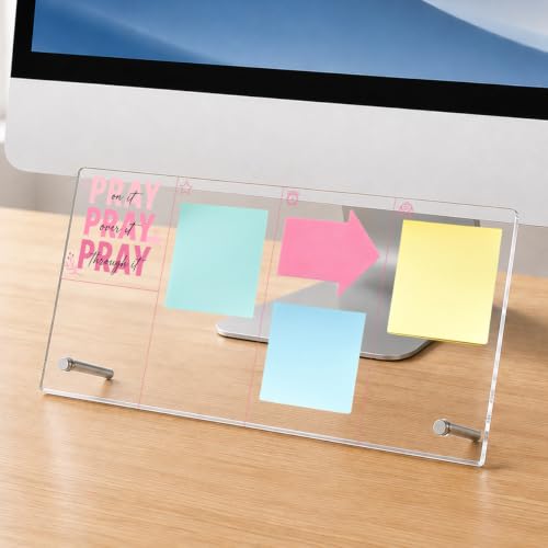 Christian Memo Board Pray On It Bible Verse Acrylic Monitor Memo Board - color: Pray on It