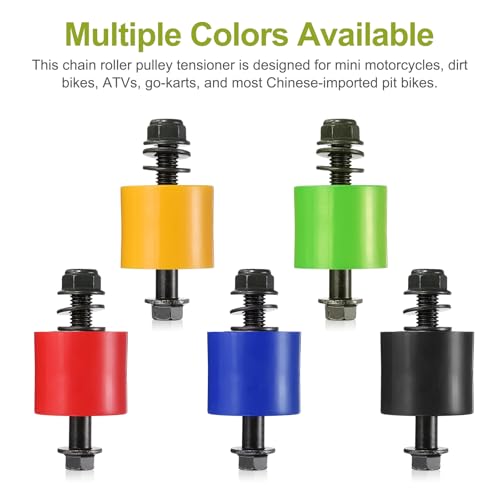 PATIKIL 10mm Grooved Roller Pulley Tensioner Green Chain Roller Pulley - color: Green