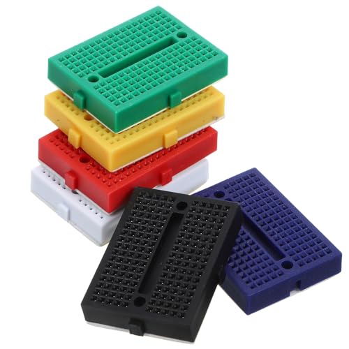 Balacoo 6 Pcs Mini Breadboard Kit, 170-point Mini Solderless Breadboards