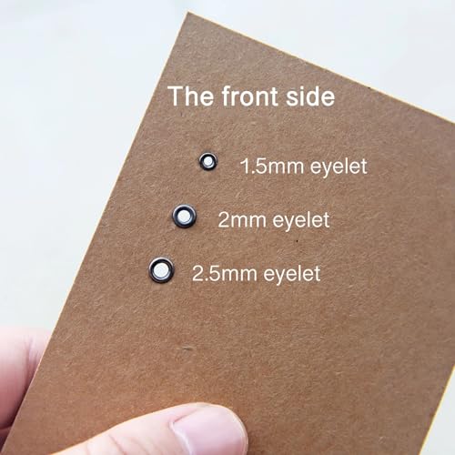 1.0mm/1.5mm/2mm/2.5mm Mini Eyelet Grommet Setter Tool, Hollow Hole Punch Tools, for Doll Clothes Sewing Project, DIY Doll Dresses - size: 1.5mm