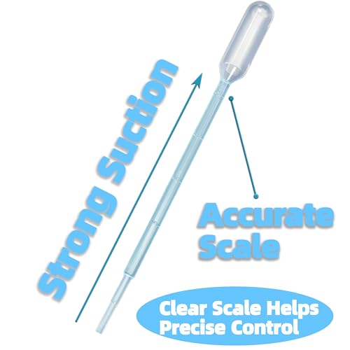 Zkupanx 1mL Pipettes Dropper 100PCS Disposable Plastic Transfer Pipettes - size: 1 mL