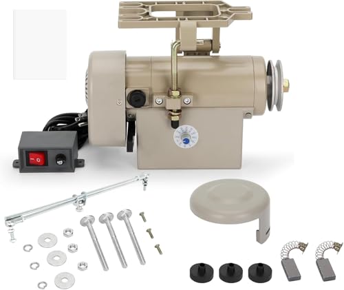 Sewing Machine Servo Motor, 750W Electric Servo Motor, AC110V, 3/4HP, 3450RPM，Industrial Servo Motor with Carbon Brush, Energy Efficient, Quiet Operation, Instructions - size: 750W