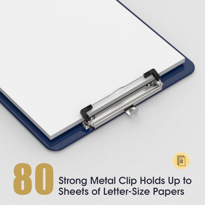 Plastic Clipboards, Blue 8.5x11 Clip Board - color: Blue