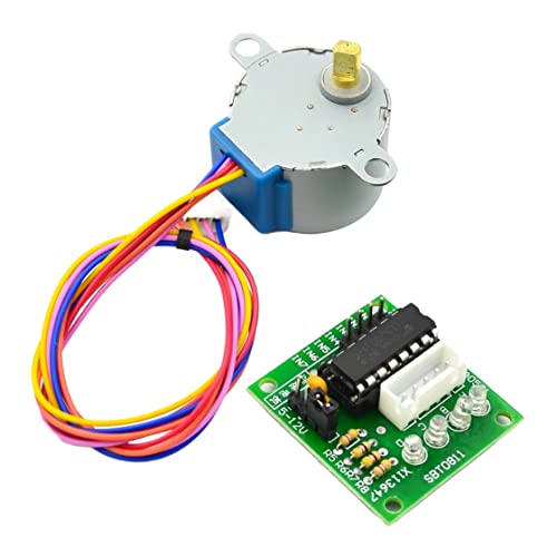 28BYJ-48 12V Stepper Motor with ULN2003 Driver for Arduino ESP32 ESP8266 Raspberry Pi, 2 Sets - size: 12V