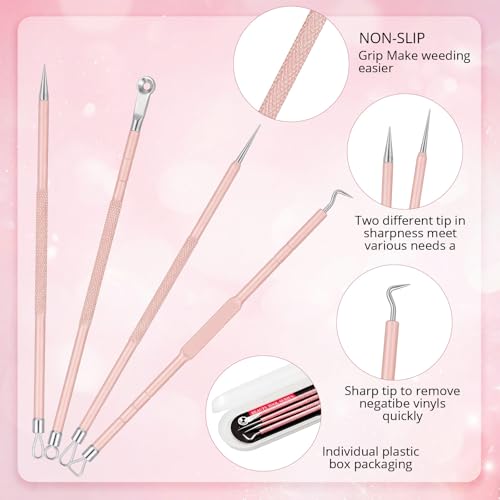 24 Pcs Craft Knife Pen Set, 6 Craft Knives with 12 Refills, Pink - color: Pink