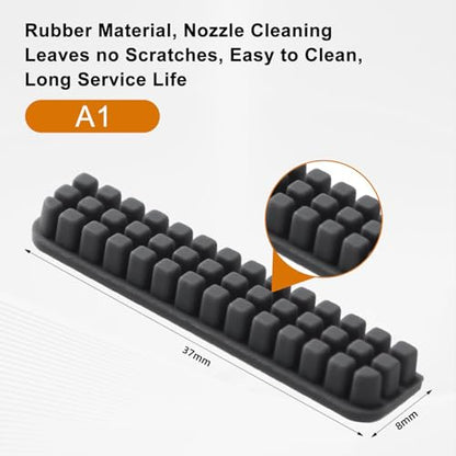 10-Pack Silicone Nozzle Cleaning Brush, for Bambu Lab A1