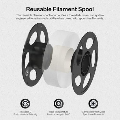 ANYCUBIC Marble PLA 3D Printer Filament, 1KG Spool (2.2 lbs), Marble White - color: 1kg Marble White