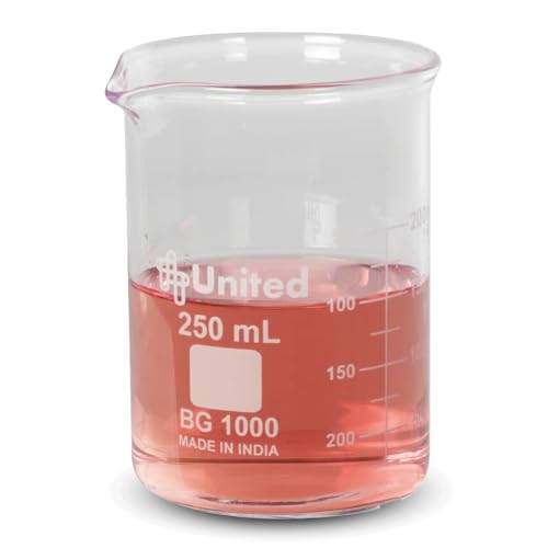 United Scientific™ Borosilicate Glass Beaker, 250ml, Autoclavable, 1 Each - size: 250mL