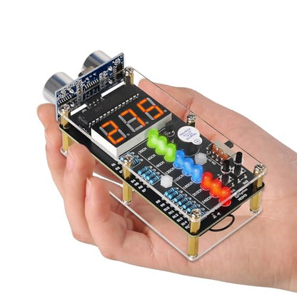 MIOYOOW HC-SR04 Ultrasonic Distance Sensor DIY Soldering Kit for Daily Use