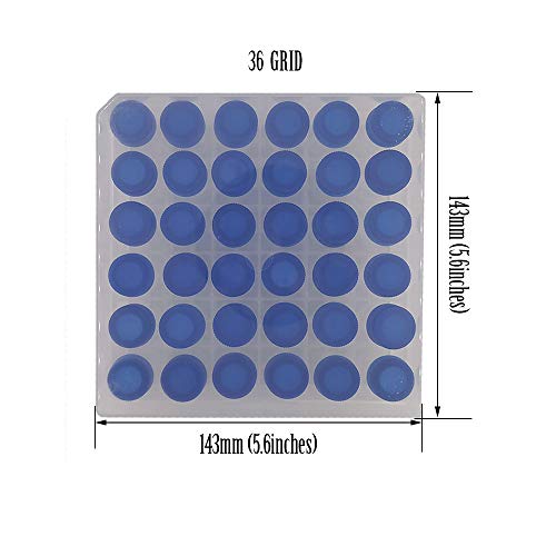 36PCS Cryo Tubes 5ml, Plastic Small vials with Screw caps Sample Tubes,PP Material ，with Silica Gel Gasket，Free from DNase, RNase, Human DNA - size: 5ml 36PCS
