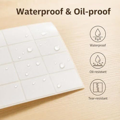 Waterproof Removable White Labels 1×2" & 1×3" for Freezer Organization - size: White 1x2in 1x3in 400 with Pen