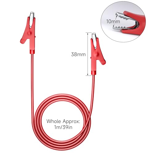 Goupchn Alligator Clips Electrical Test Leads, 10 Colors - color: Ten Colors