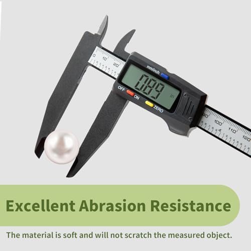 Digital Caliper 0-8" Measuring Tool, Micrometer Caliper with Auto-Off Feature, Interchangeable Between inches and millimeters for Jewelry Measurement and 3D Printing