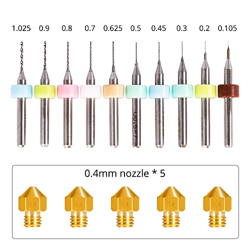 TRONXY 3D Printer Nozzle Cleaning Kit - color: Cleaning needle kit + nozzle 5