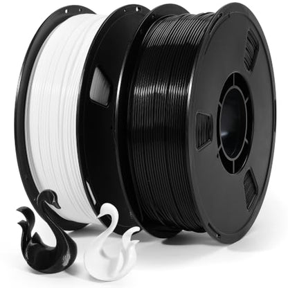 Dynta PLA Filament 1.75mm 2x1KG Black+White 3D Printer Filament - color: 1kgx2-black+white