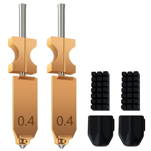 for AD5X Upgraded 2PK 0.4MM Nozzle Assembled Extruder Hotend Printhead Kits - size: 2 PCS
