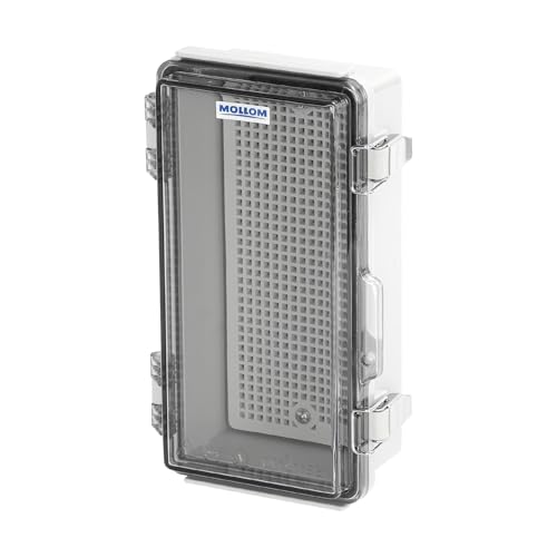 Mollom Transparent Cover Outdoor Junction Box (8.3x4.3x2.8In) - size: 8.3x4.3x2.8"
