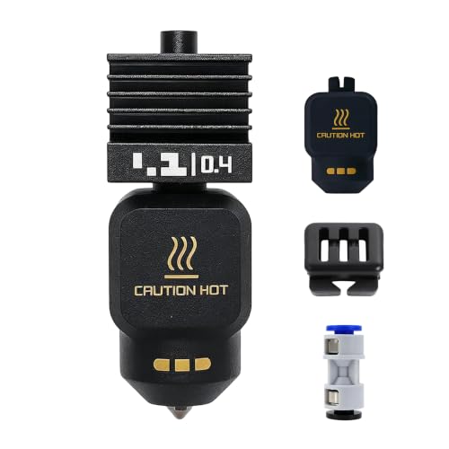 P2S 0.4 hotend Nozzle Kit for Bambu Lab P2S/H2D/H2C/X2D/H2S 3D Printer - color: 1pcs black P2S hotend 0.4