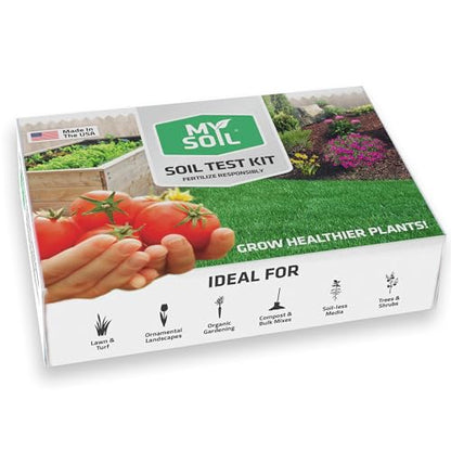 MySoil Soil Test Kit 4 Pack, Unlock Your Lawn & Garden Potential, Complete & Accurate Nutrient and pH Analysis with Recommendations Tailored to Your Soil and Plant Needs - size: 4 Kits