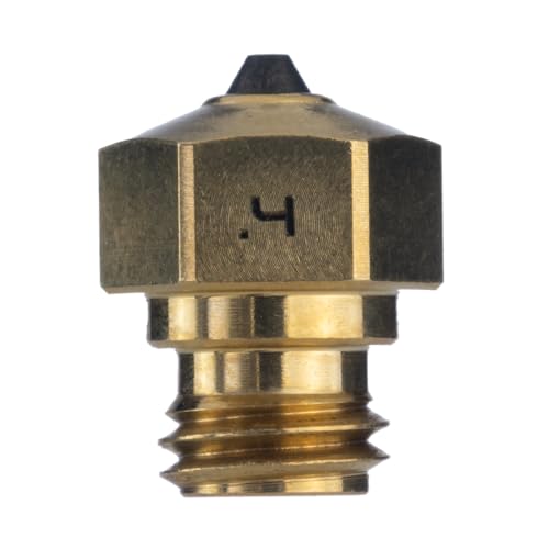 Diamondback MK10 PTFE Tube Compatible 3D Printer Nozzle, Diamond Tip, 0.4mm - size: 0.4mm
