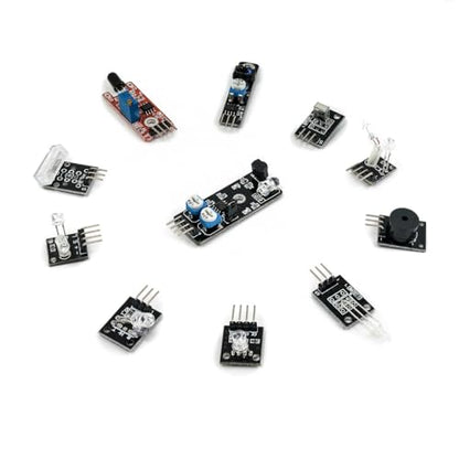 37 in 1 Sensor Module Kit for Arduino Starters - Sensor Kit DIY for Raspberry Pi Mega2560 UNO R3 Nano Including Tutorial in USB Flash Driver