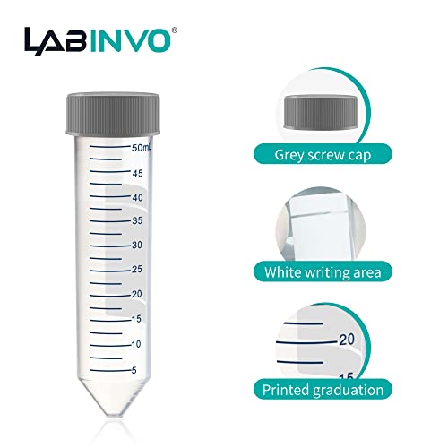 50ml High-Speed Centrifuge Tube, Max.RCF12000G Conical, Printed Graduation, Gamma Sterile, 30x115mm, Pack of 25, IN-CT50A - style: 50mL, 25PCS,Sterile