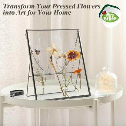 Flower Press Activity Kit by Mrs Green Tools - Outdoor Nature Craft Project To Preserve Dried Flowers and Leaves for Kids Ages 6+ - Educational STEM Learning for Kids - Gift for Elementary Students