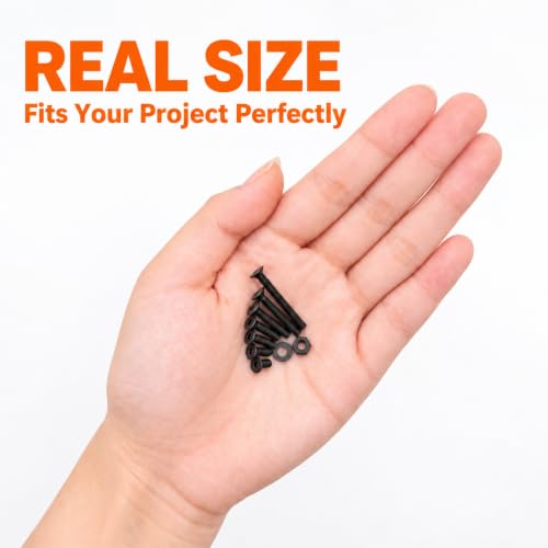 480PCS M3 Countersunk Hex Socket Screws Grade 10.9 Carbon Steel - size: M3 Screw Kit – 480PCS