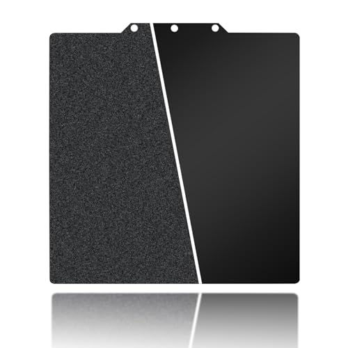 235x235mm Black Build Plate for AD5X/5M/5M pro/Ender 3/3 Pro/Ender 3 S1/Ender 3 V2 Neo/Ender 3 Neo Double Sided Textured PEI+Smooth PEI Flexible Spring Steel Platform Heated Printing Bed - size: 235x235mm(5M)