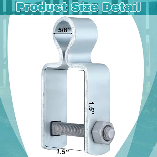 Dansydaisy 4 Pcs Gate Hinge Female 1-1/2" X 1-1/2", 5/8" Pintle Square - size: 1-1/2" X 1-1/2"