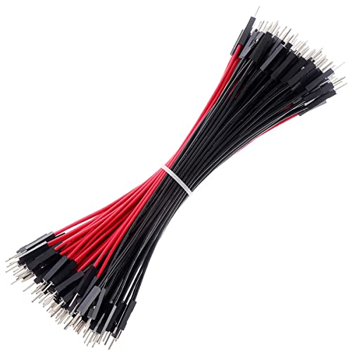 Breadboard Jumper Wires 20AWG, Bestlus Exclusives Male to Male Jumper Wires 6''/15CM Pack of 120 Square Head 0.1'' (15CM / 6'', M/M, Red x 60 Pieces Black x 60 Pieces) - color: Male-Male, 15CM- BR, size: 15CM / 6''