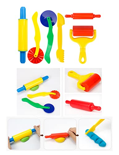 Letter Molds Tools Set for Kids 69Pcs Accessories, Rollers and Cutters, Numeral Various Plastic Animal Molds and Art Clay Tools for Creative Cutting - color: #09-69PCS